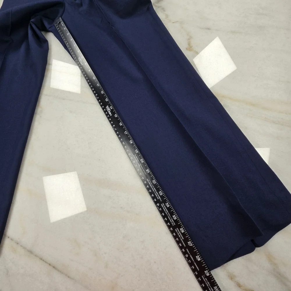 DLA Military Dress Trousers Men 31R Navy Blue Defense Logistics Agency Poly/Wool